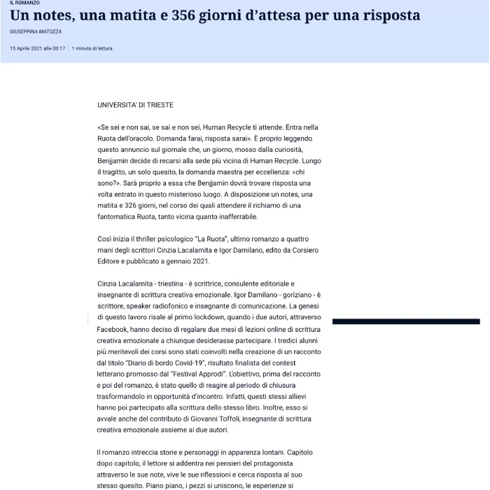 rassegna stampa di igor damilano
