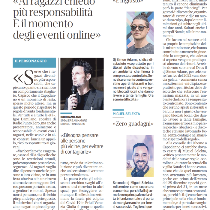 rassegna stampa di igor damilano